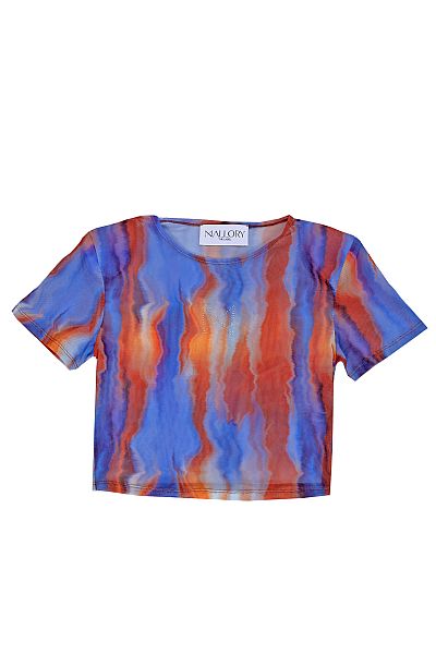 LUCIA BLUE MESS TOP