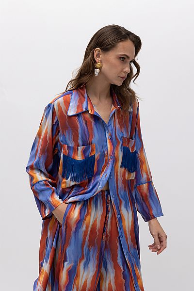 PAMPAS BLUE TERRACOTTA SHIRT